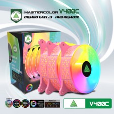Bộ Kit 3 Fan VSP V400C LED RGBb Hồng