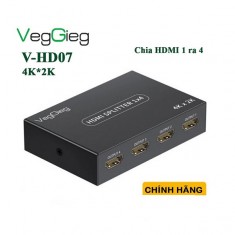 Bộ chia HDMI 1 ra 4 Veggieg V-HD07