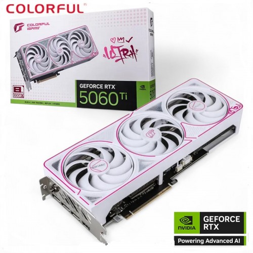 Card màn hình Colorful iGame GeForce RTX 5060 Ti Ultra W OC 8GB-V  GDDR7 3 fan