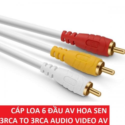 Dây AV 6 đầu bông sen dài 1,5m