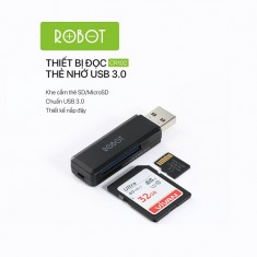 Đọc Thẻ Nhớ ROBOT CR102 USB 3.0 Dùng Cho Thẻ Nhớ SD Và Micro SD