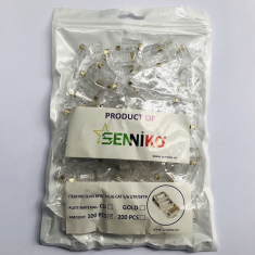 Hạt Mạng Cat5 Chân Đồng Senniko - Túi 100 Hạt