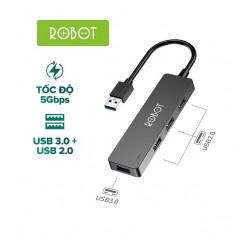 Hub USB ROBOT H160 3 Cổng USB 2.0 Và 1 Cổng USB 3.0