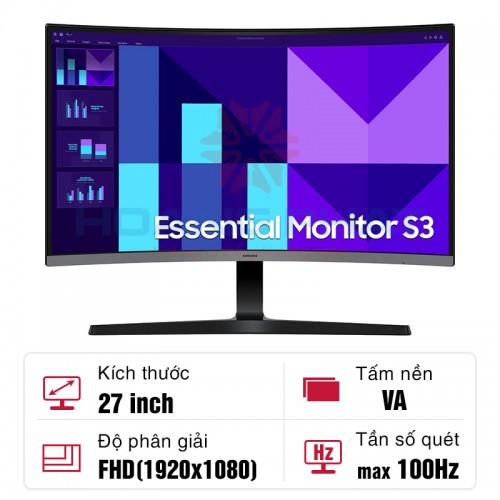 Màn Hình 27 inch CONG SAMSUNG LS27D390GAEXXV FHD 100Hz