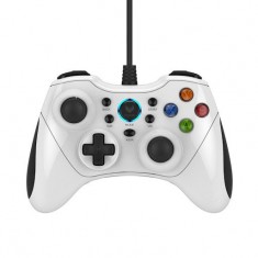 Tay cầm chơi game có dây Rapoo V600 màu trắng